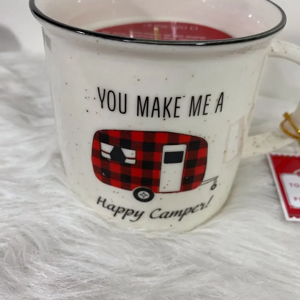 Fragrant Peppercorn, Vetiver and Vanilla  Bourbon Candle in a Large Coffee Cup